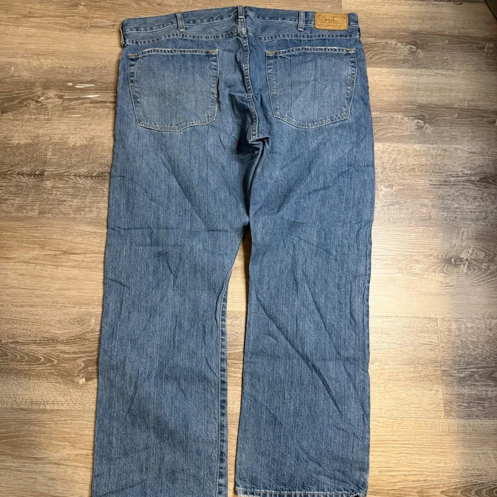 Polo Ralph Lauren Mens Straight Leg Medium Wash Blue Denim Jeans 40x30 RN41381